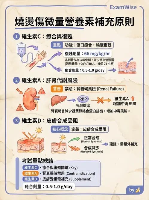 營養 - 燒燙傷與外傷重症營養 - AI 圖文解析預覽