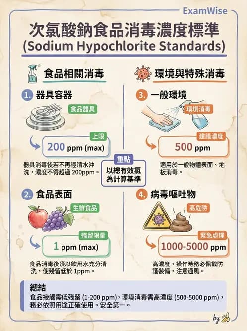 營養 - 食品用洗潔劑與殺菌消毒 - AI 圖文解析預覽