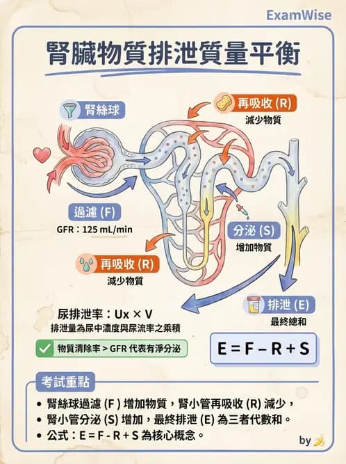 營養 - 腎臟與泌尿生理學 - AI 圖文解析預覽
