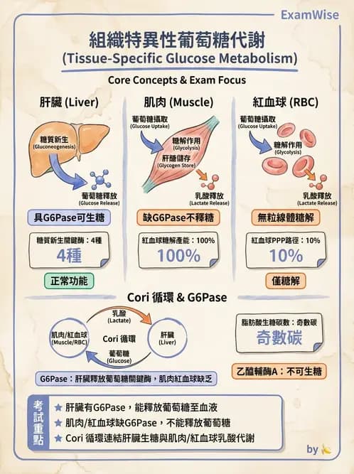 營養 - 醣類代謝 - AI 圖文解析預覽