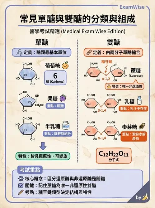 營養 - 醣類結構與膳食纖維 - AI 圖文解析預覽