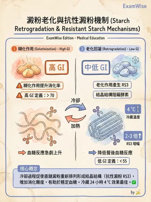 營養 - 醣類消化吸收與血糖調控 - AI 圖文解析預覽