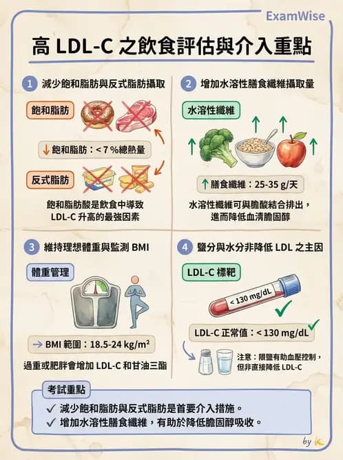 營養 - 心臟衰竭、移植與血脂管理 - AI 圖文解析預覽