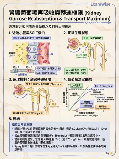 營養 - 腎臟與泌尿生理學 - AI 圖文解析預覽