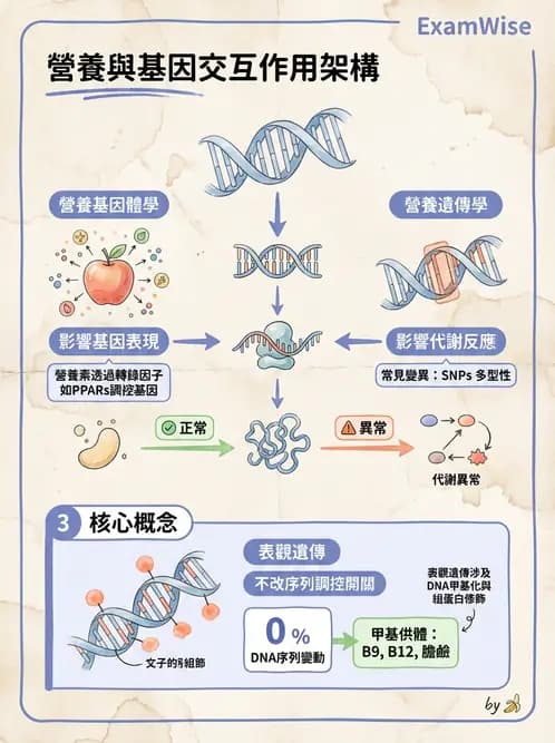 營養 - 核酸與基因表現 - AI 圖文解析預覽