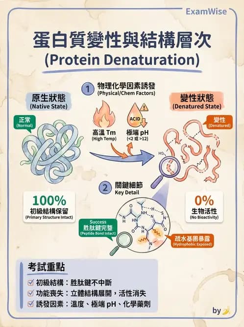 營養 - 蛋白質結構、功能與需求量 - AI 圖文解析預覽