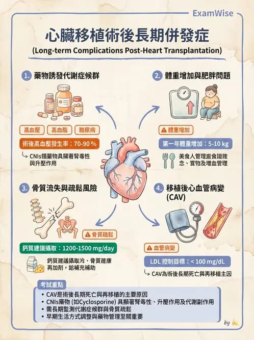營養 - 心臟衰竭、移植與血脂管理 - AI 圖文解析預覽