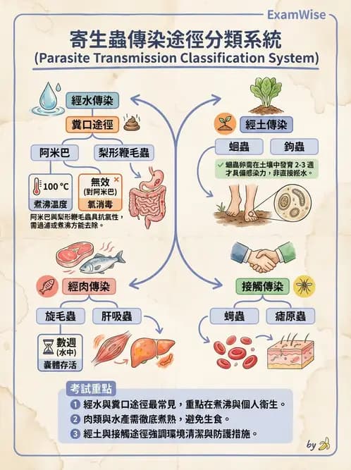 營養 - 生物性污染與寄生蟲 - AI 圖文解析預覽