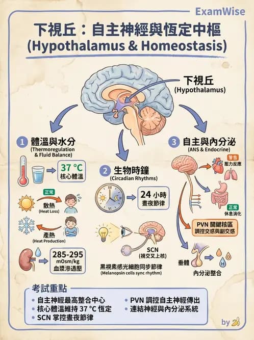營養 - 神經系統生理學 - AI 圖文解析預覽