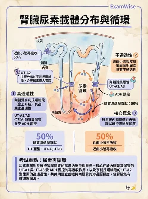 營養 - 腎臟與泌尿生理學 - AI 圖文解析預覽