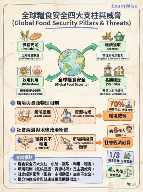 營養 - 國際營養議題與糧食安全 - AI 圖文解析預覽