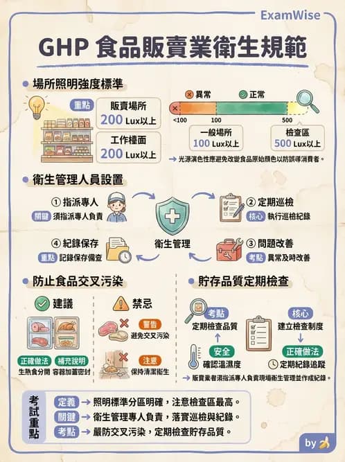 GHP - 食品良好衛生規範 - AI 圖文解析預覽