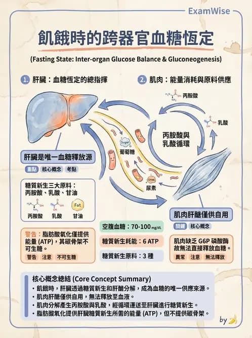 營養 - 醣類代謝路徑 - AI 圖文解析預覽