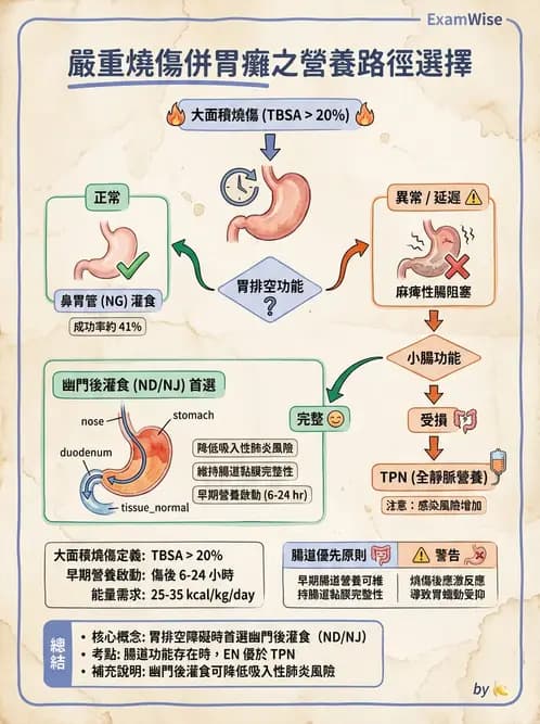 營養 - 燒燙傷與外傷重症營養 - AI 圖文解析預覽