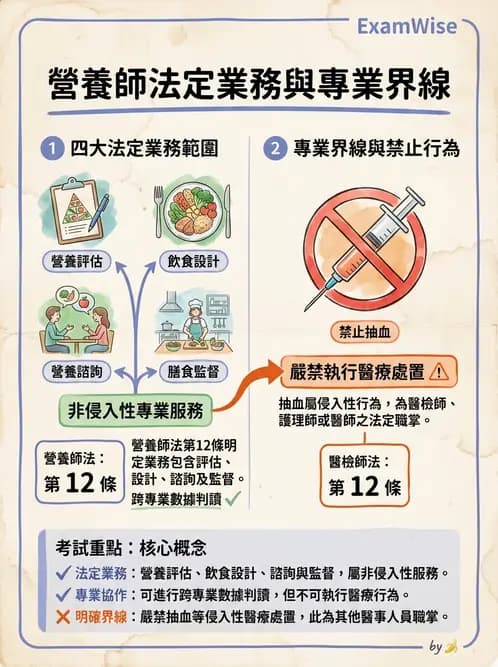 營養 - 營養師法規與執業規範 - AI 圖文解析預覽