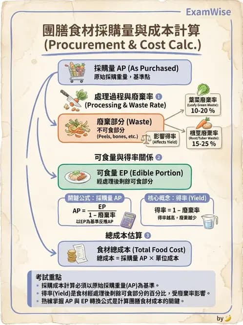 營養 - 食材成本計算與定價策略 - AI 圖文解析預覽