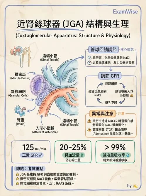 營養 - 腎臟與泌尿生理學 - AI 圖文解析預覽