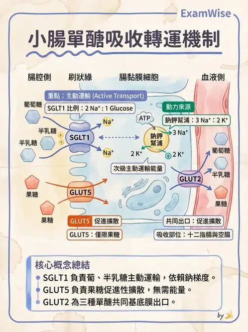 營養 - 醣類消化吸收與血糖調控 - AI 圖文解析預覽