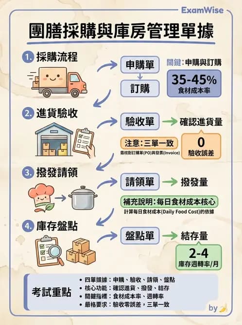 營養 - 庫房管理、食材貯存與盤點 - AI 圖文解析預覽