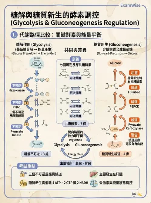 營養 - 醣類代謝 - AI 圖文解析預覽