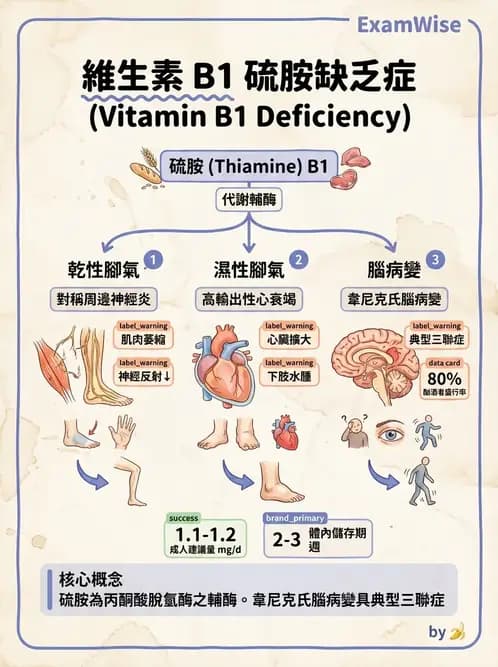 營養 - 能量代謝相關B群維生素 - AI 圖文解析預覽