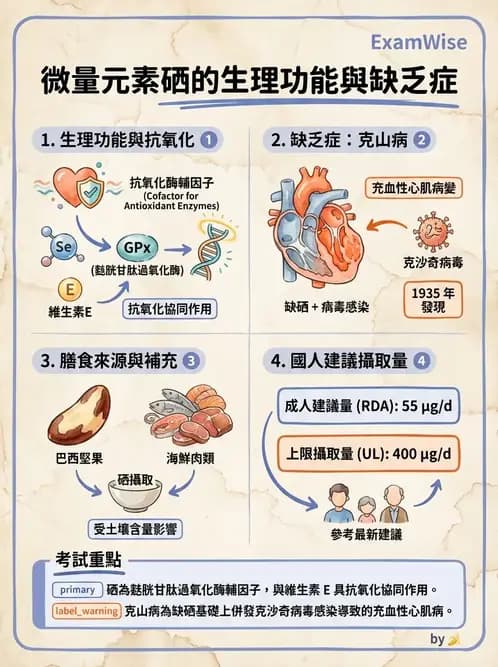 營養 - 碘與硒營養 - AI 圖文解析預覽