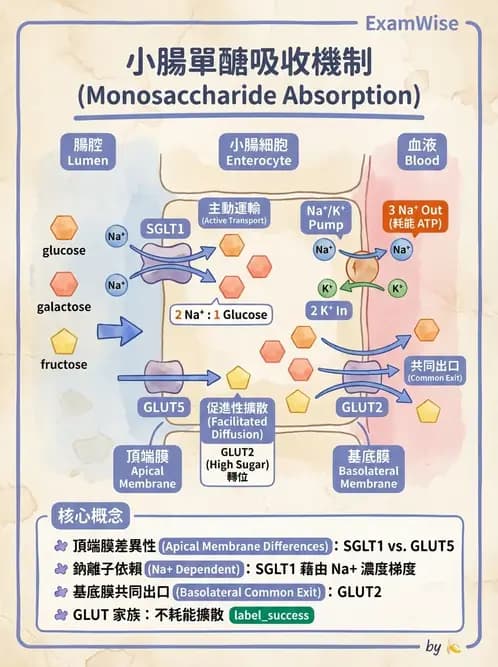 營養 - 醣類消化吸收與血糖調控 - AI 圖文解析預覽