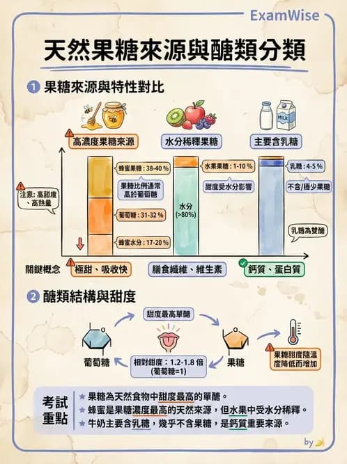 營養 - 醣類結構與膳食纖維 - AI 圖文解析預覽