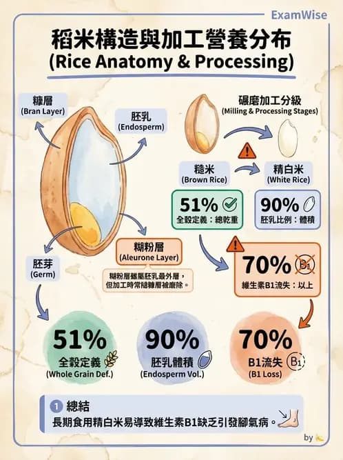 營養 - 穀類、澱粉與麵粉製備原理 - AI 圖文解析預覽