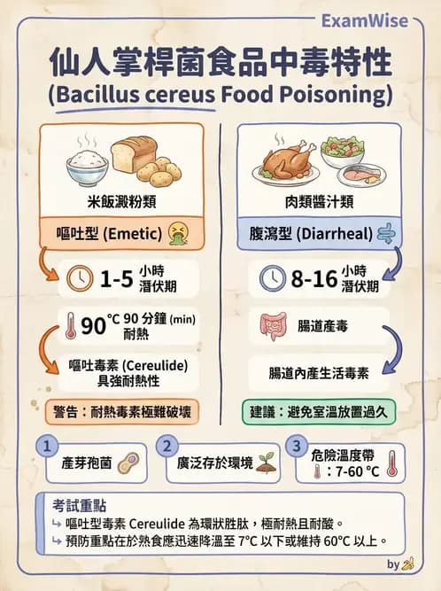 營養 - 食源性病原微生物 - AI 圖文解析預覽