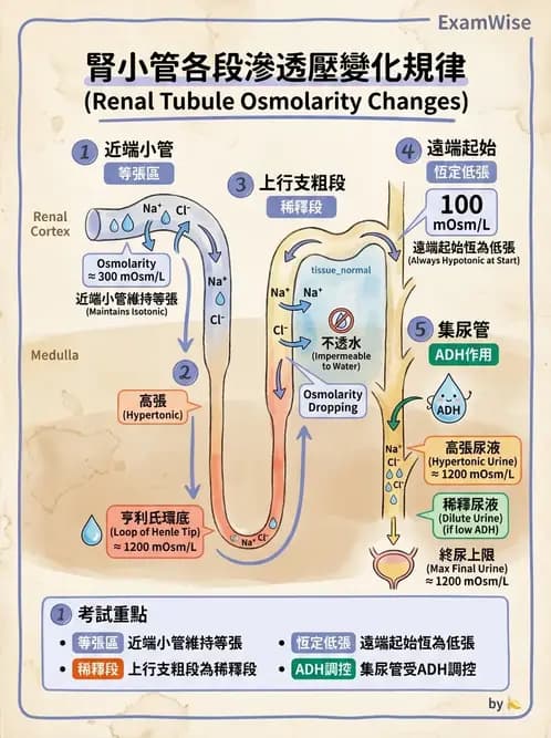 營養 - 腎臟與泌尿生理學 - AI 圖文解析預覽
