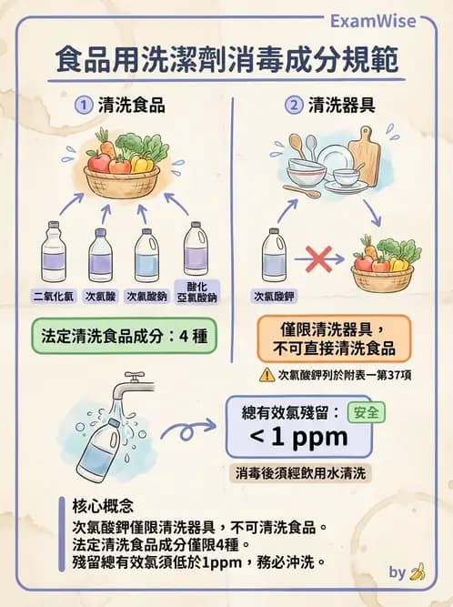 營養 - 食品用洗潔劑與殺菌消毒 - AI 圖文解析預覽