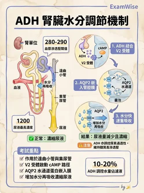 營養 - 腎臟與泌尿生理學 - AI 圖文解析預覽