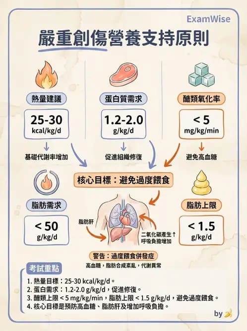 營養 - 燒燙傷與外傷重症營養 - AI 圖文解析預覽