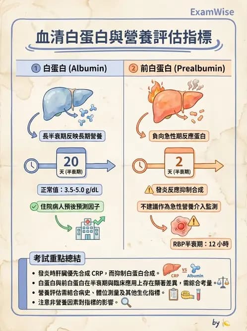 營養 - 生化指標與營養缺乏 - AI 圖文解析預覽