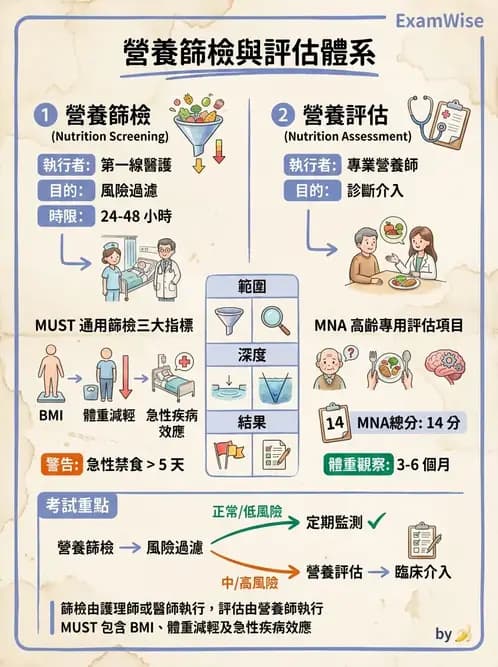 營養 - 營養篩檢與評估量表 - AI 圖文解析預覽