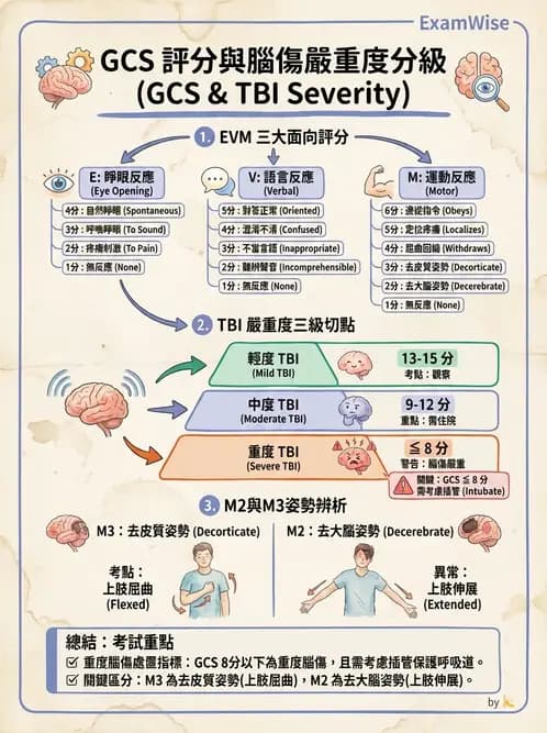 物治 - TBI病理評估與GCS - AI 圖文解析預覽