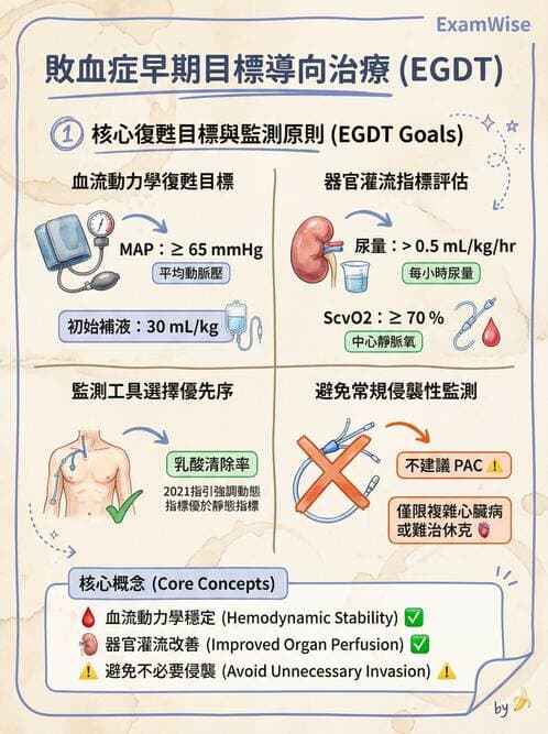 專師 - 敗血症治療與復甦指引 - AI 圖文解析預覽