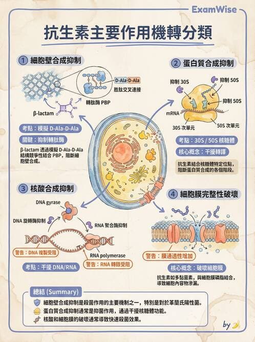 專師 - 抗生素藥理 - AI 圖文解析預覽