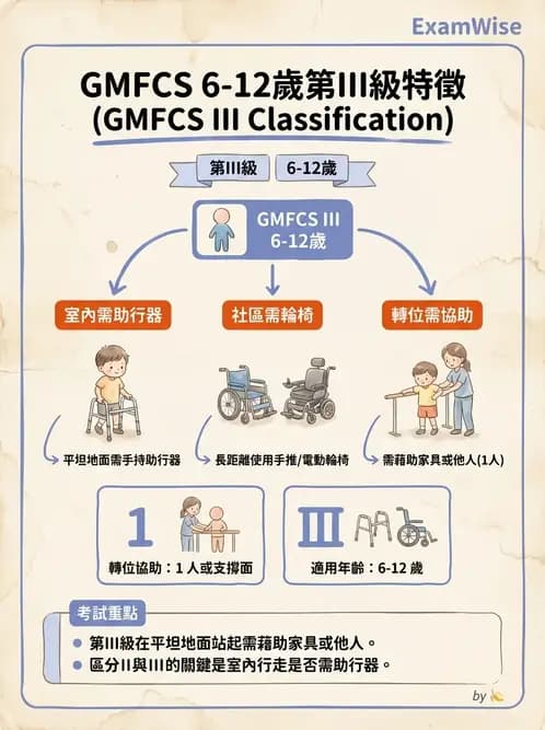 物治 - 腦性麻痺分類、評估與步態 - AI 圖文解析預覽