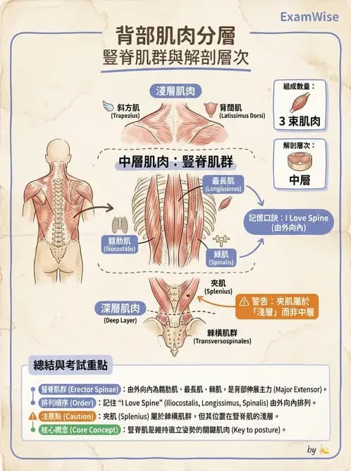 物治 - 軀幹與下肢肌肉解剖 - AI 圖文解析預覽