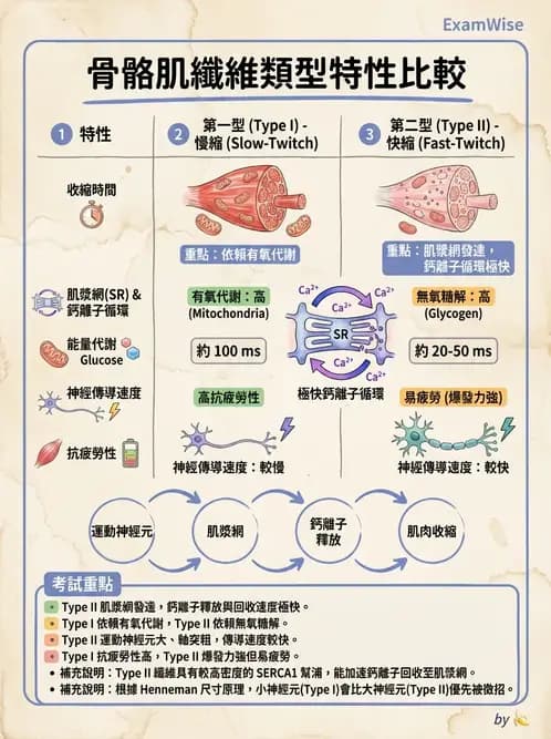 物治 - 肌肉收縮與纖維特性 - AI 圖文解析預覽