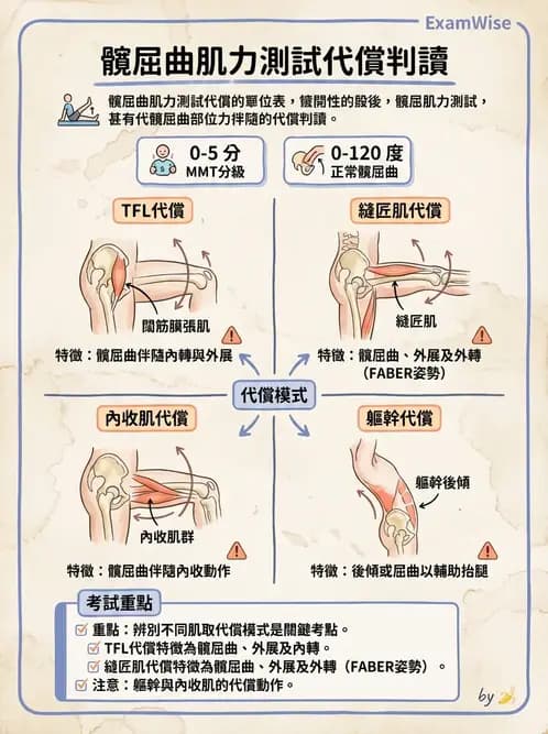 物治 - 下肢徒手肌力測試 - AI 圖文解析預覽