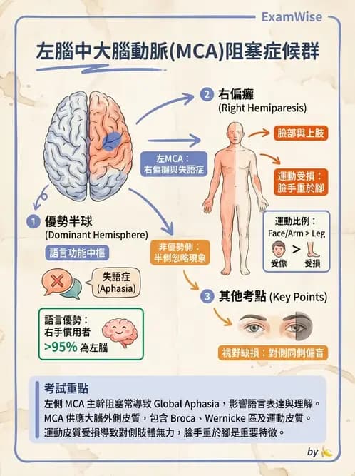 物治 - 腦中風病理與血管解剖 - AI 圖文解析預覽