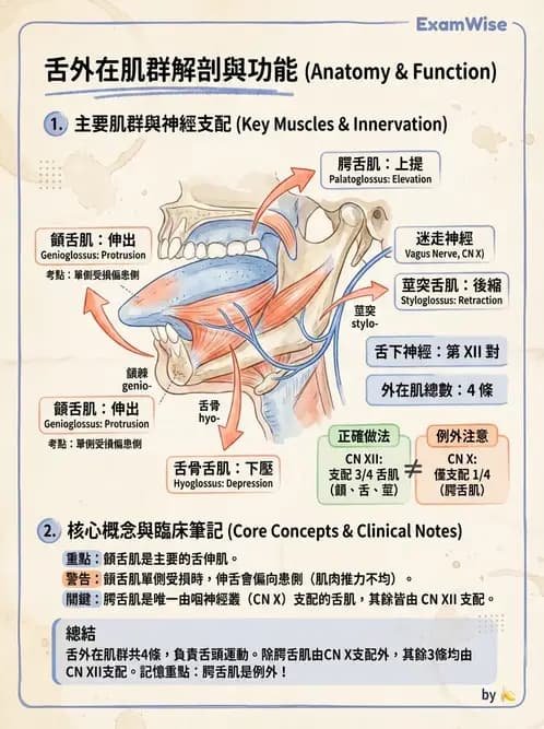 物治 - 上肢與頭頸肌肉解剖 - AI 圖文解析預覽