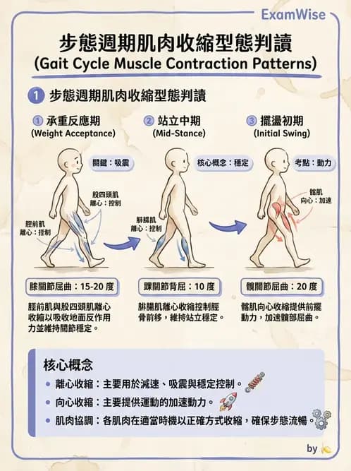 物治 - 步態週期與生物力學 - AI 圖文解析預覽