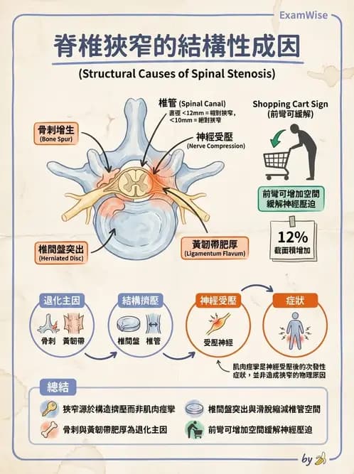 物治 - 腰椎椎間盤與脊椎狹窄 - AI 圖文解析預覽