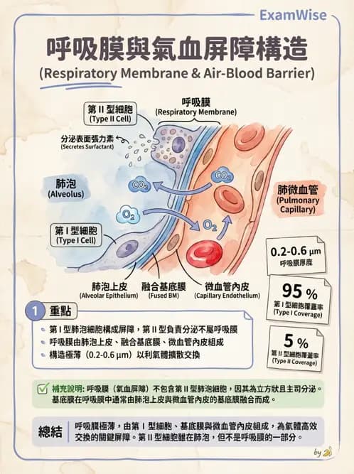 物治 - 呼吸系統解剖 - AI 圖文解析預覽