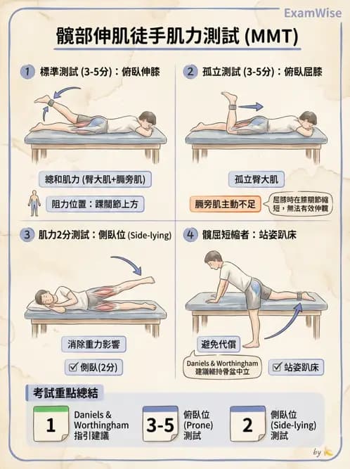 物治 - 下肢徒手肌力測試 - AI 圖文解析預覽