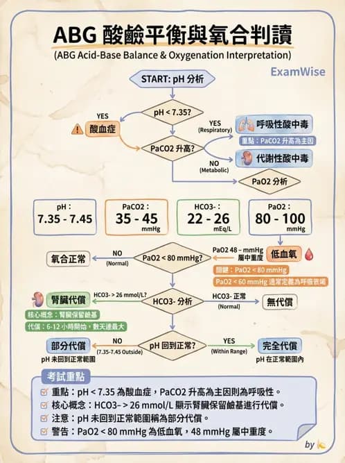 物治 - 肺功能測試與血氣體分析 - AI 圖文解析預覽